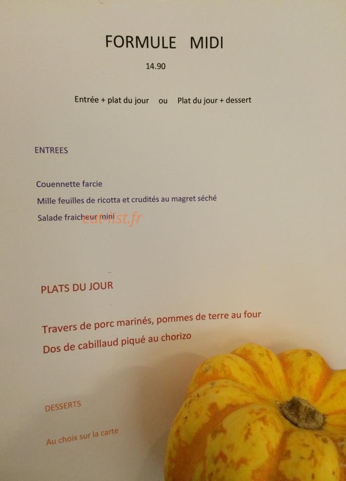 Le Café Bizarre — carte page 3