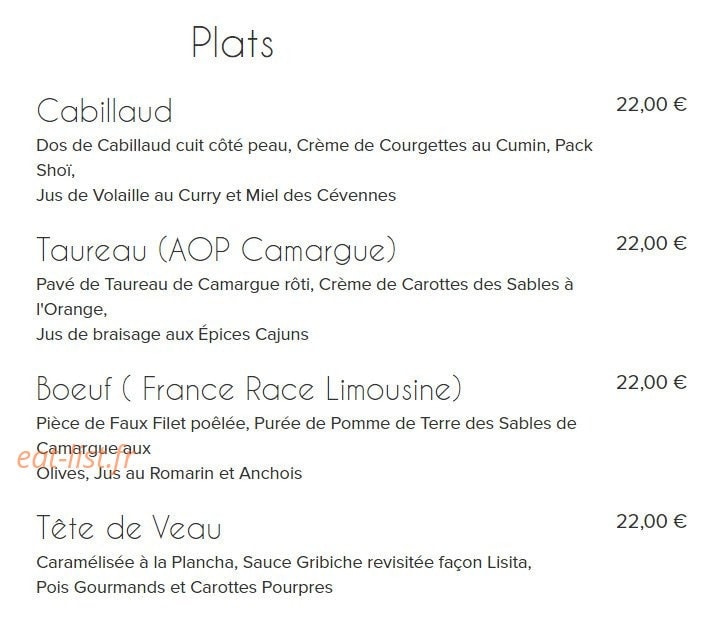 Le Lisita — carte page 2
