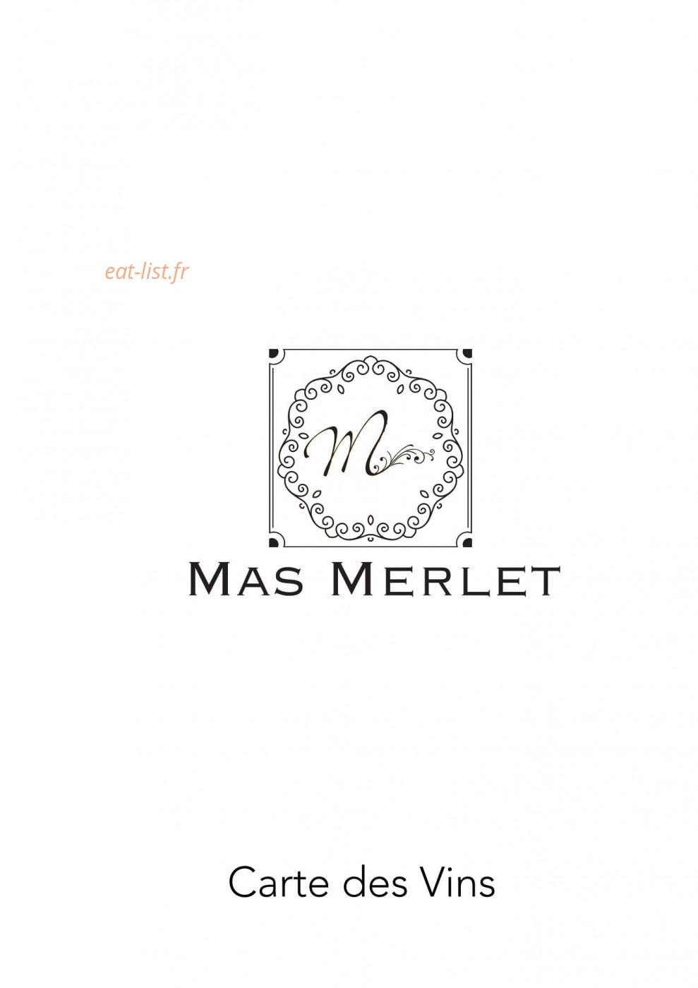 Le M du Mas Merlet — carte page 6