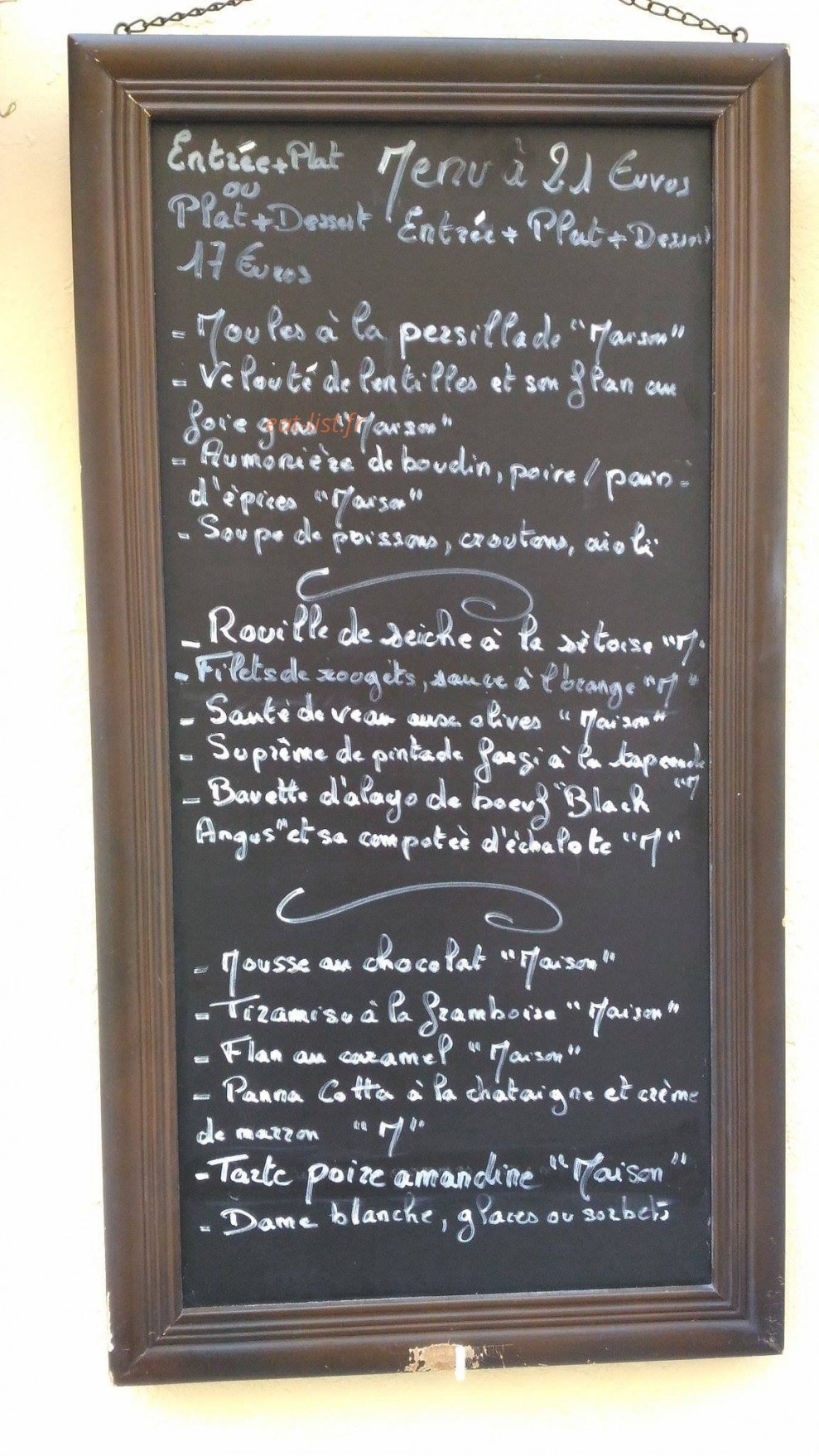 Le Menestrel — carte page 1