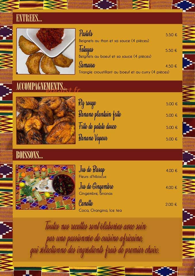 Les Délices d'Afrique — carte page 2