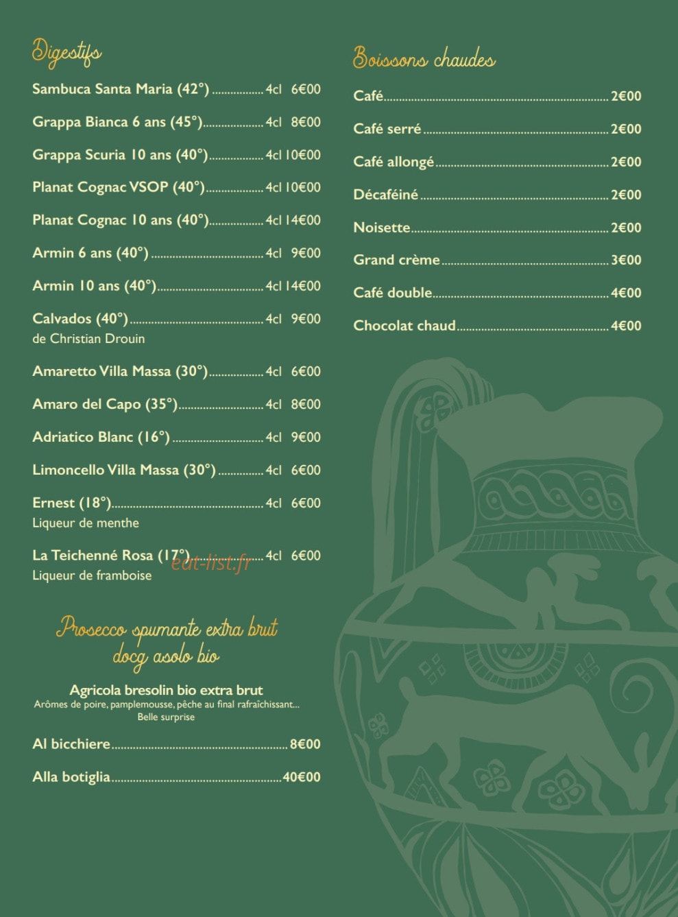 Livia a Tavola — carte page 7