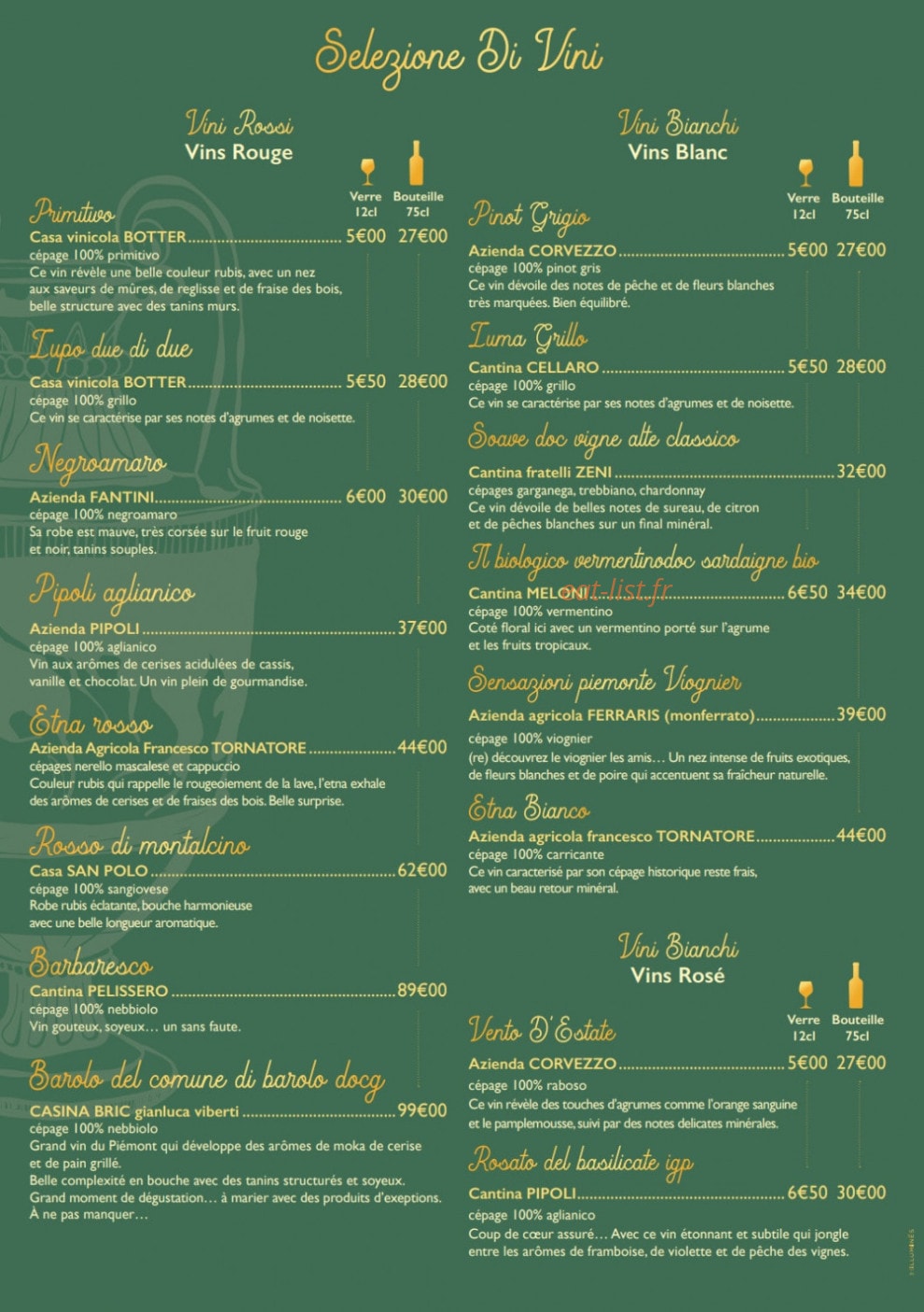 Livia a Tavola — carte page 8