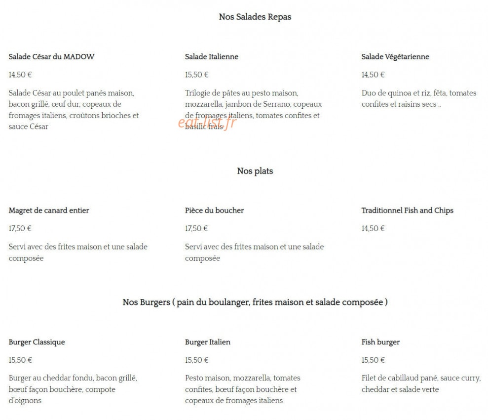 Madow — carte page 1