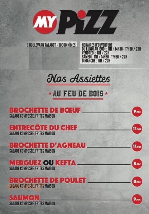 My Pizz — carte page 4