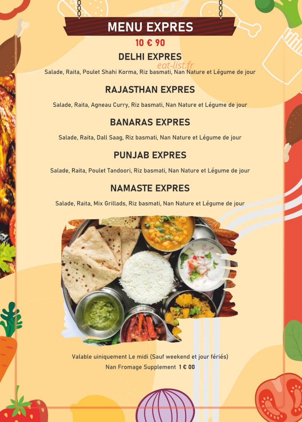 Namaste India — carte page 9