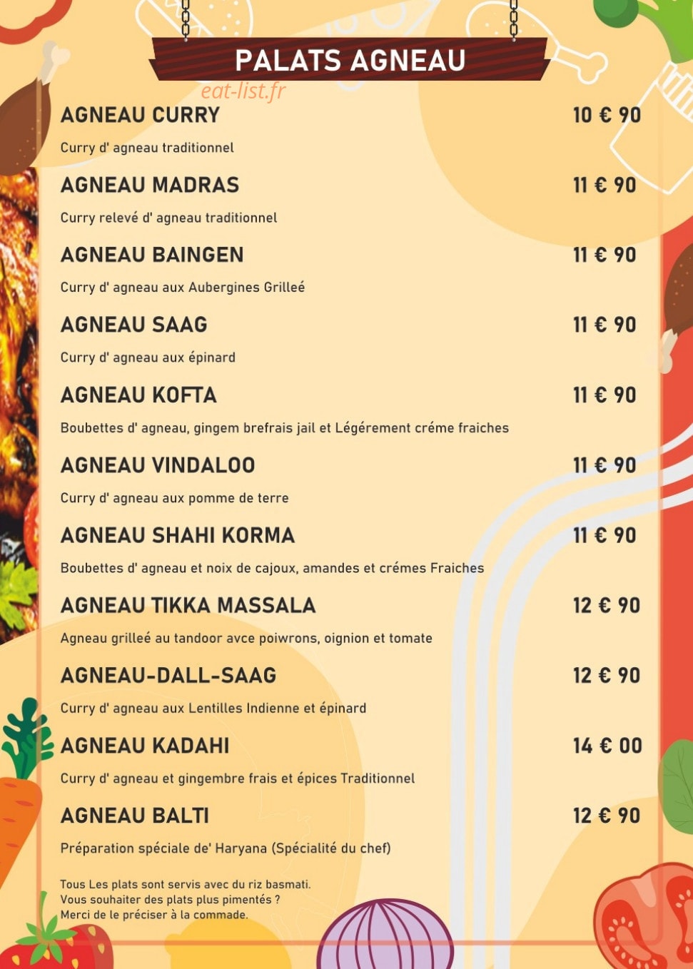 Namaste India — carte page 10