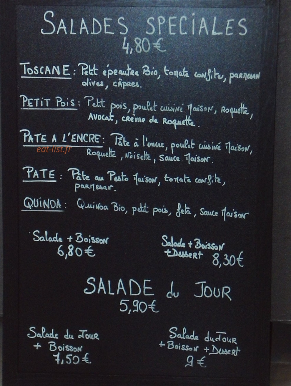 Nos gourmands disent — carte page 3