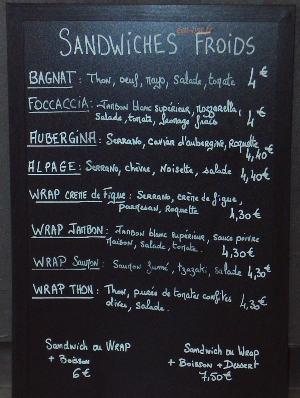 Nos gourmands disent — carte page 5