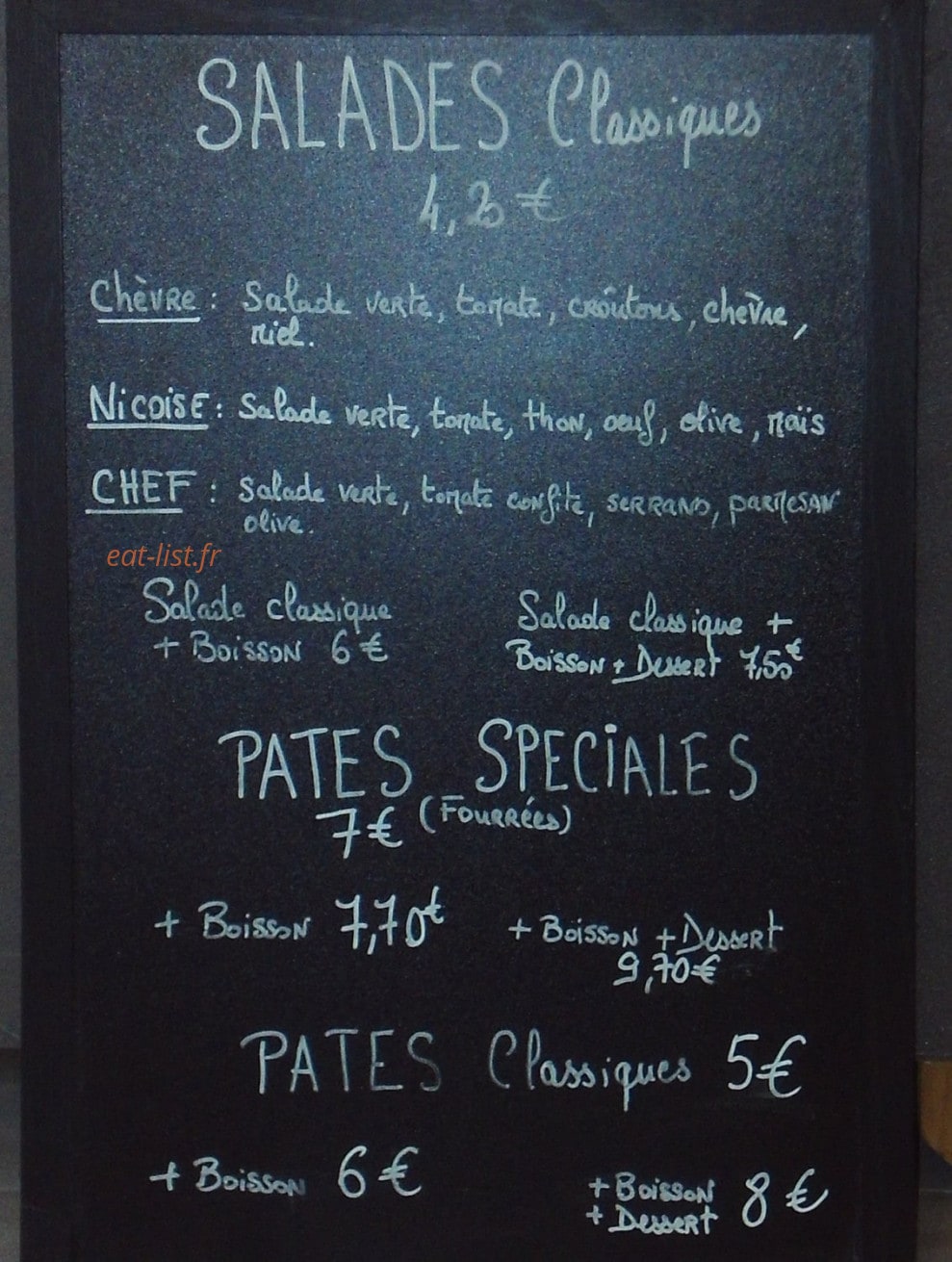 Nos gourmands disent — carte page 2