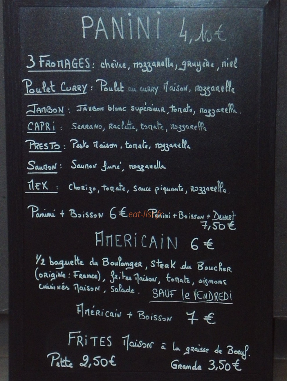 Nos gourmands disent — carte page 4