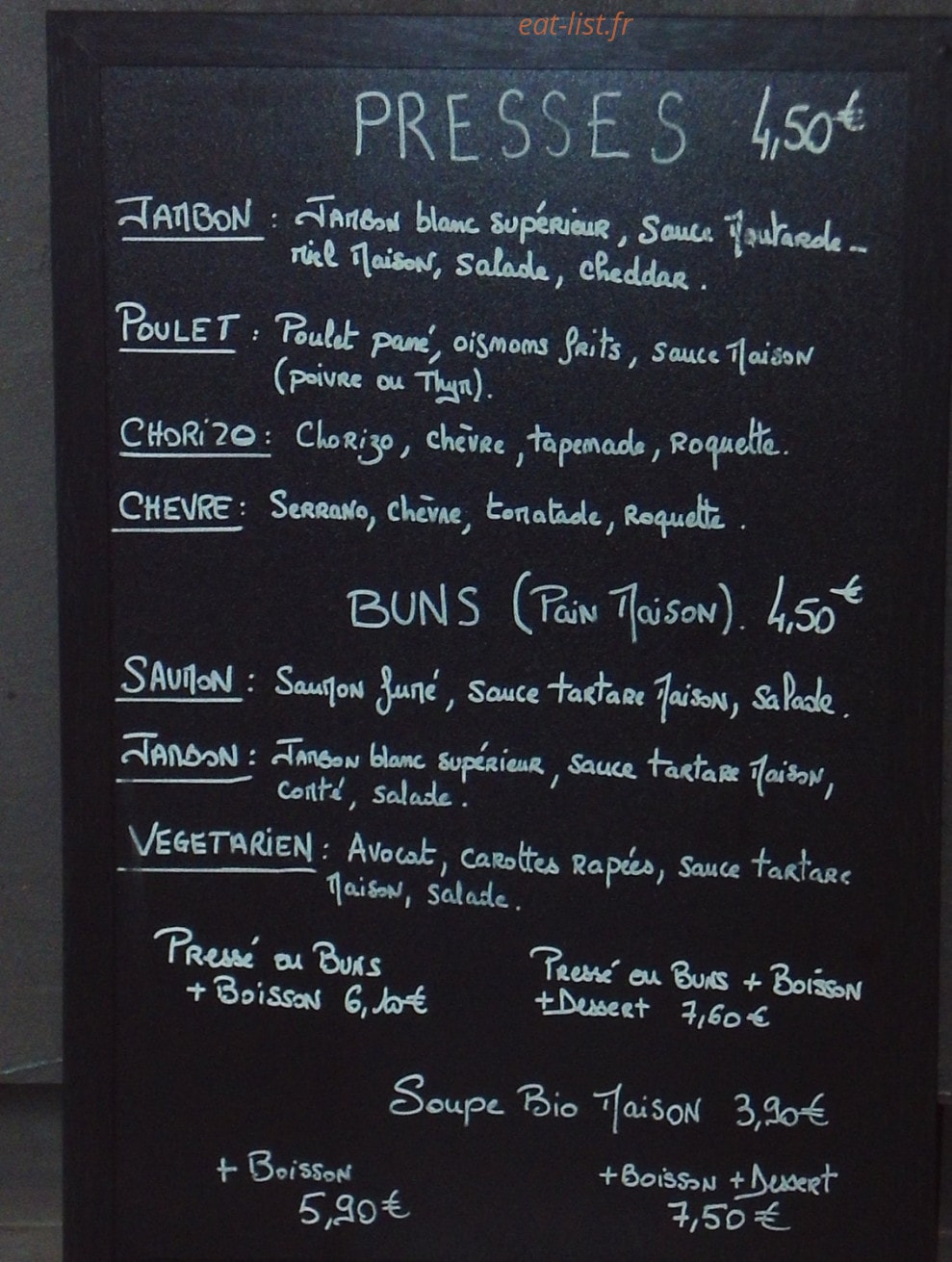 Nos gourmands disent — carte page 6