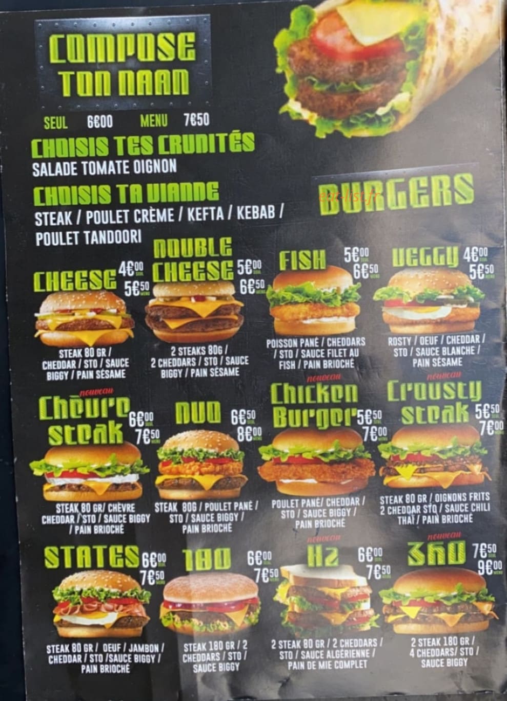 Nts Naanstacos — carte page 4