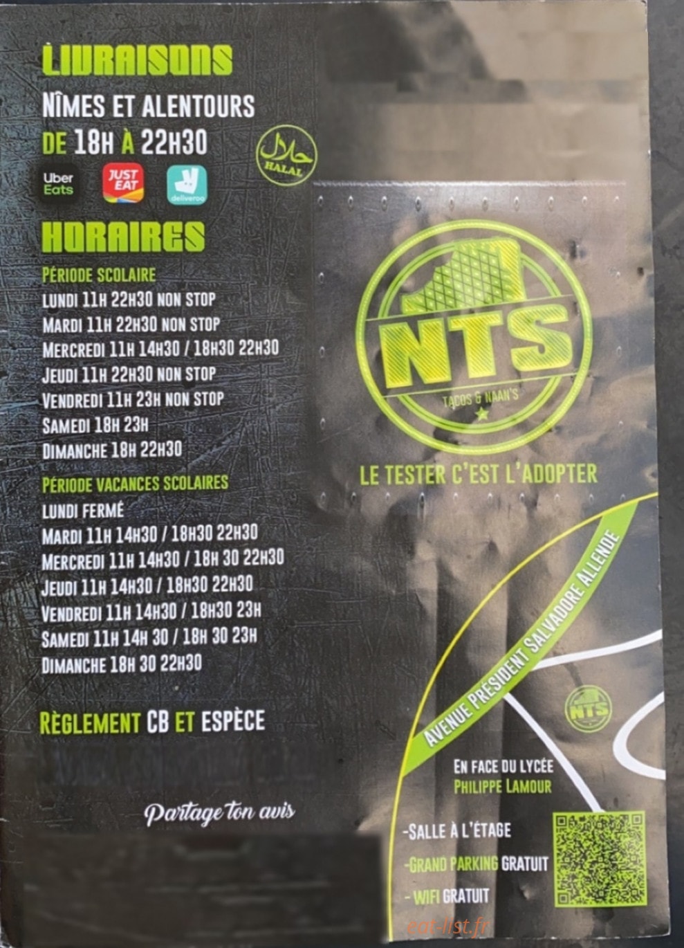 Nts Naanstacos — carte page 6