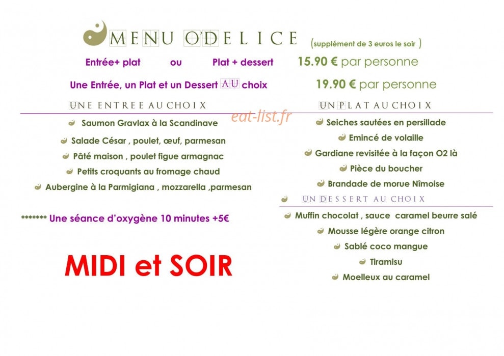 O Deux Là — carte page 1