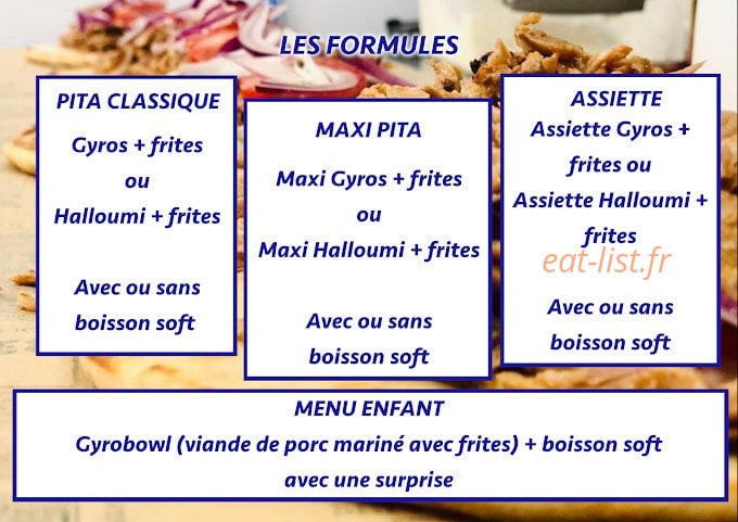 O Gyros — carte page 1