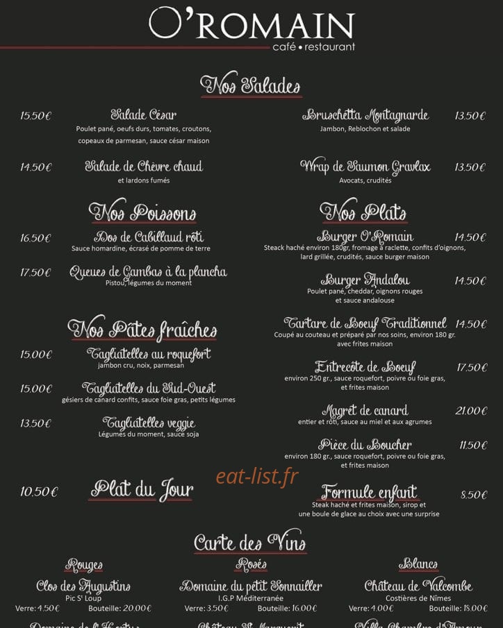 O'romain — carte page 1