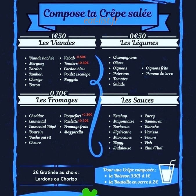 Original Crêpe & Waffle — carte page 3