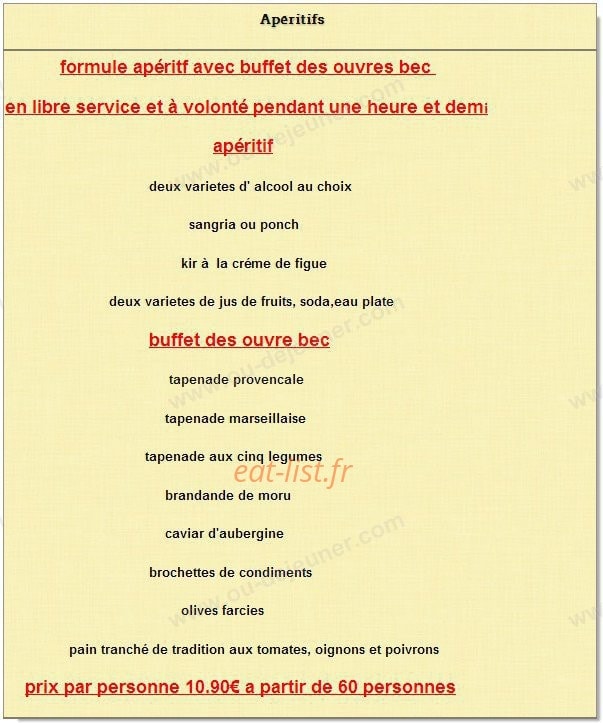 Paella del Sol — carte page 14