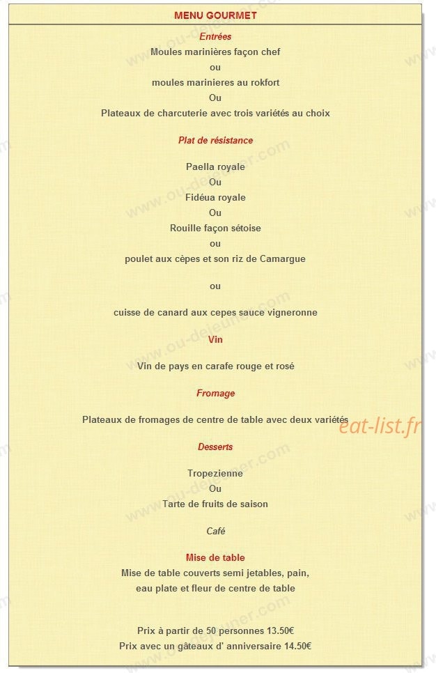 Paella del Sol — carte page 5