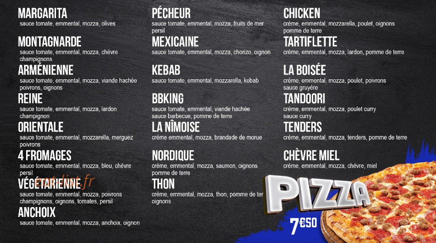 Pizza like — carte page 2