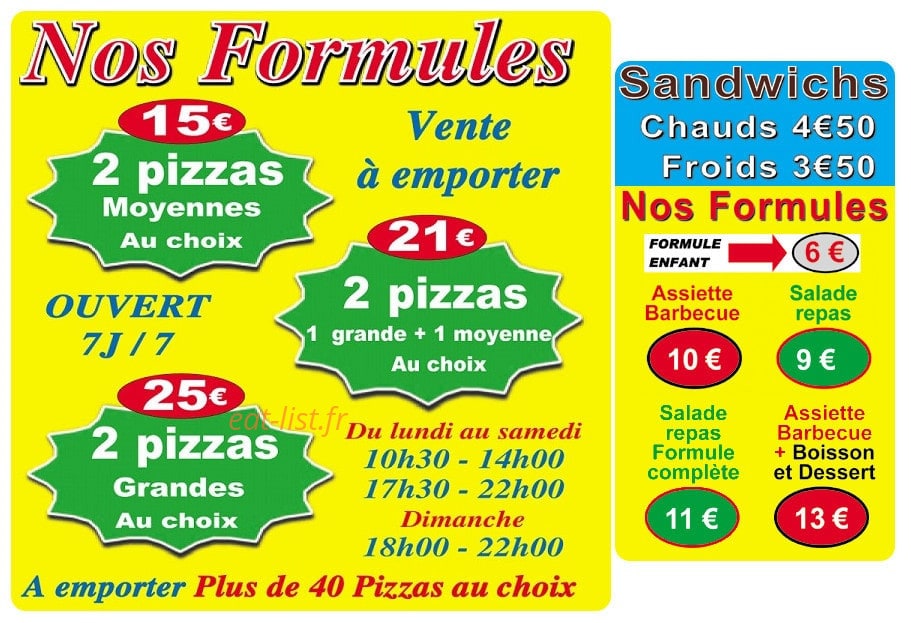 Pizzas des 7 Collines — carte page 3