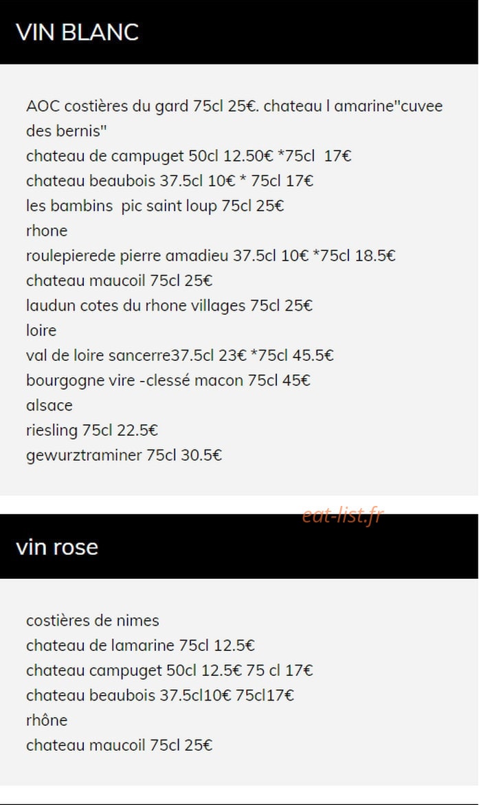 Restaurant Nicolas — carte page 8
