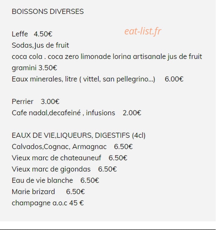 Restaurant Nicolas — carte page 7