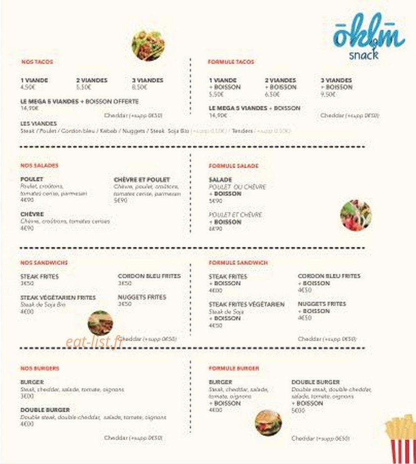 Snack OKLM — carte page 2