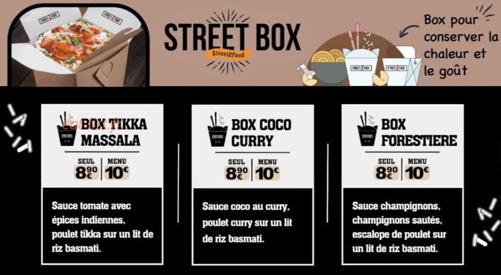 Street 2 food — carte page 6