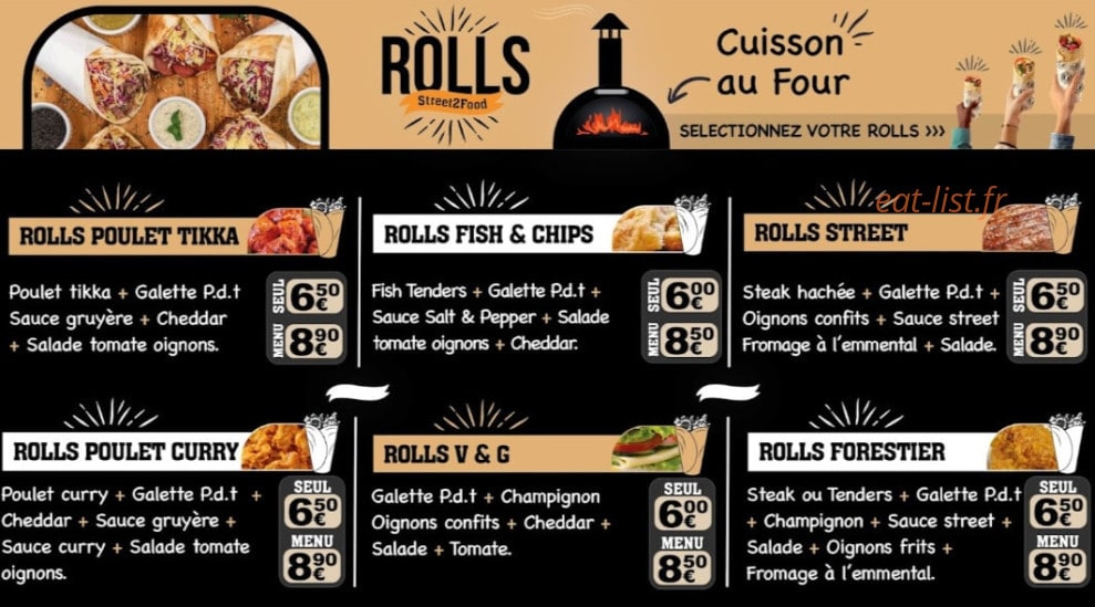 Street 2 food — carte page 3