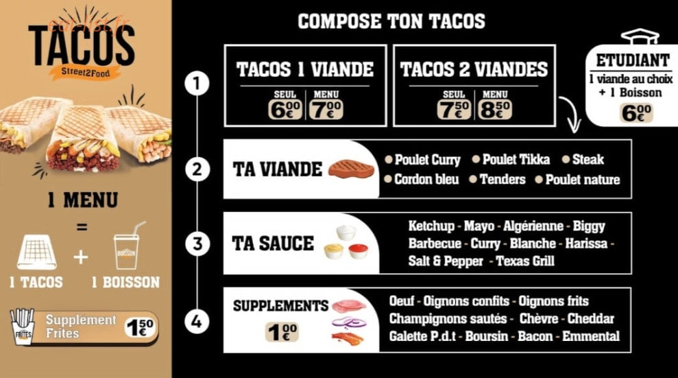 Street 2 food — carte page 5