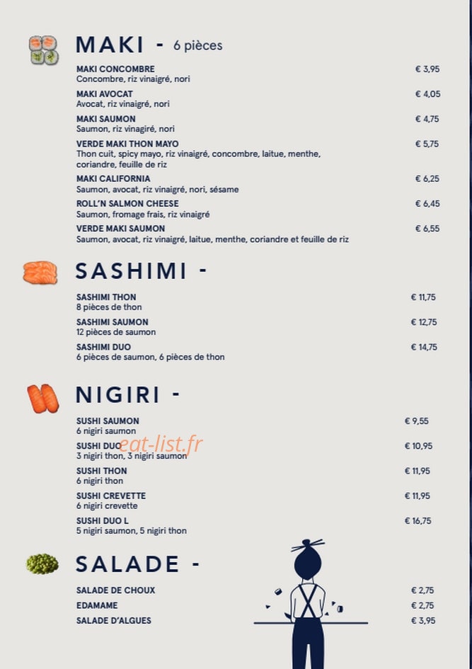 Sushi Daily — carte page 2