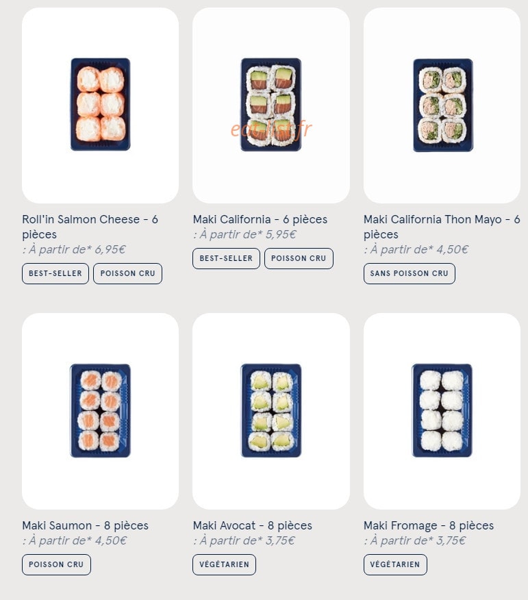 Sushi Daily — carte page 5