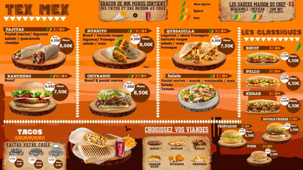 Taco Loco — carte page 1