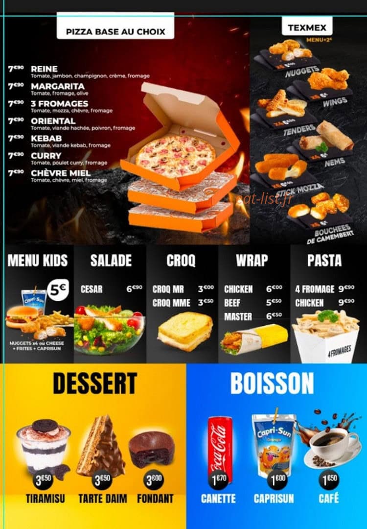 Tacos Bowls — carte page 5