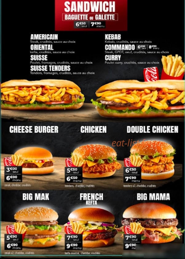 Tacos Bowls — carte page 4