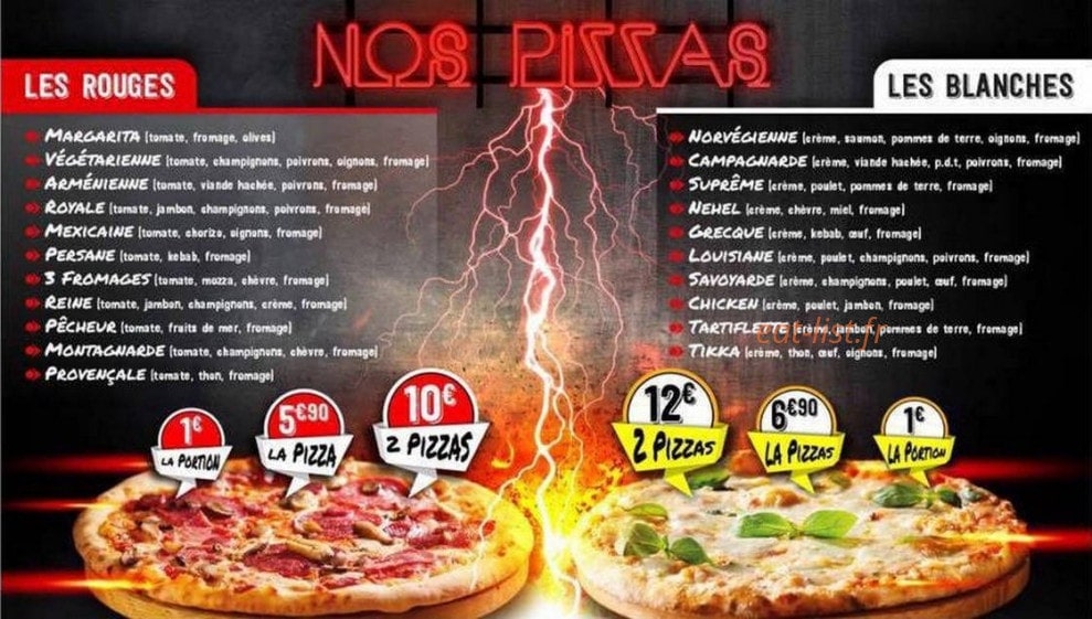 Tacos & Pizza — carte page 1
