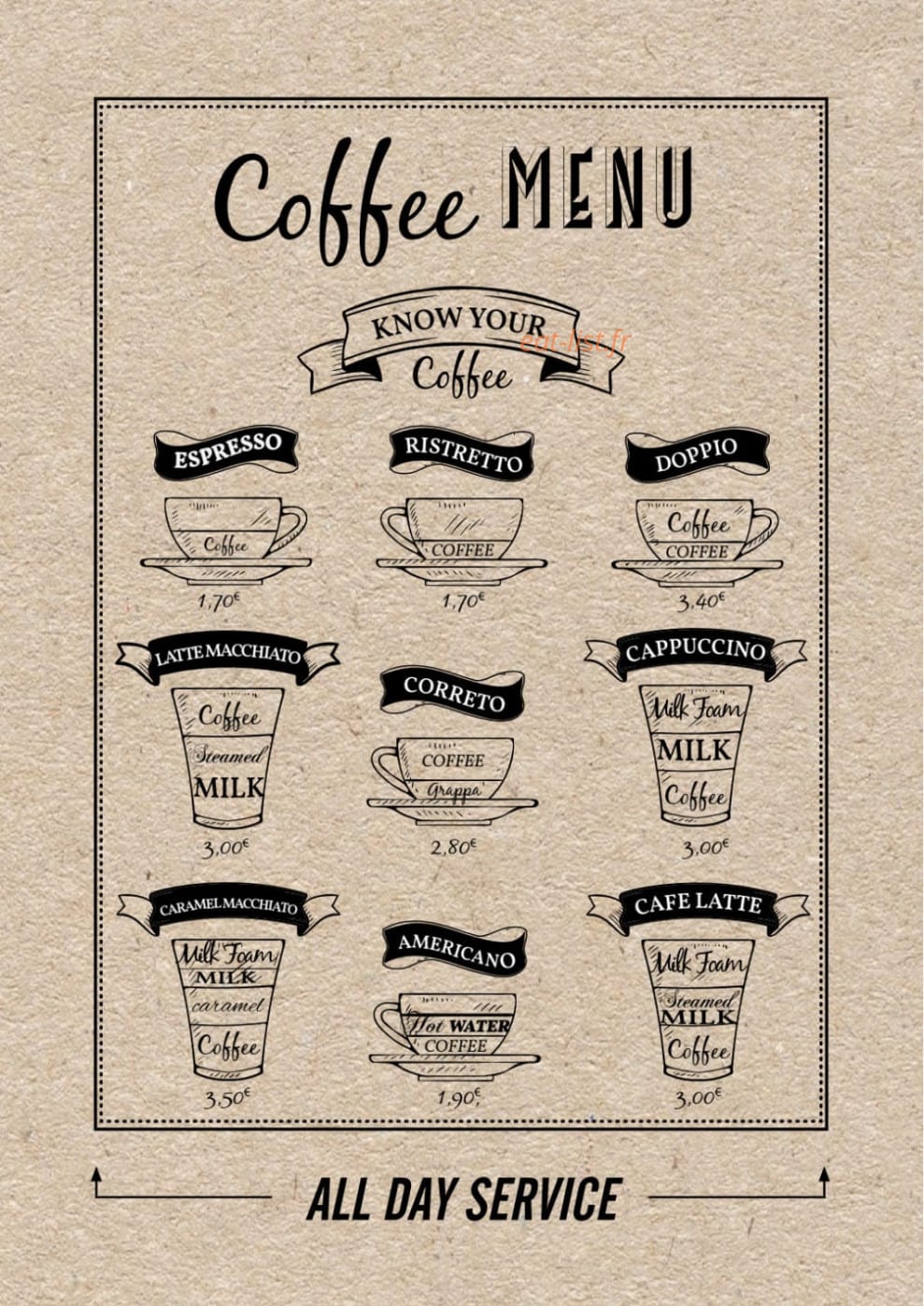 The Little Italy Shop — carte page 14