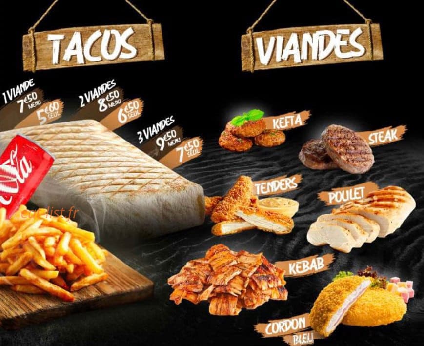 Wood's Burger — carte page 3