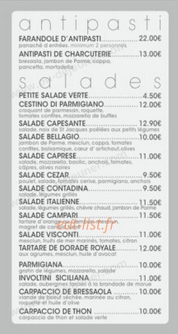 Bellagio — carte page 2