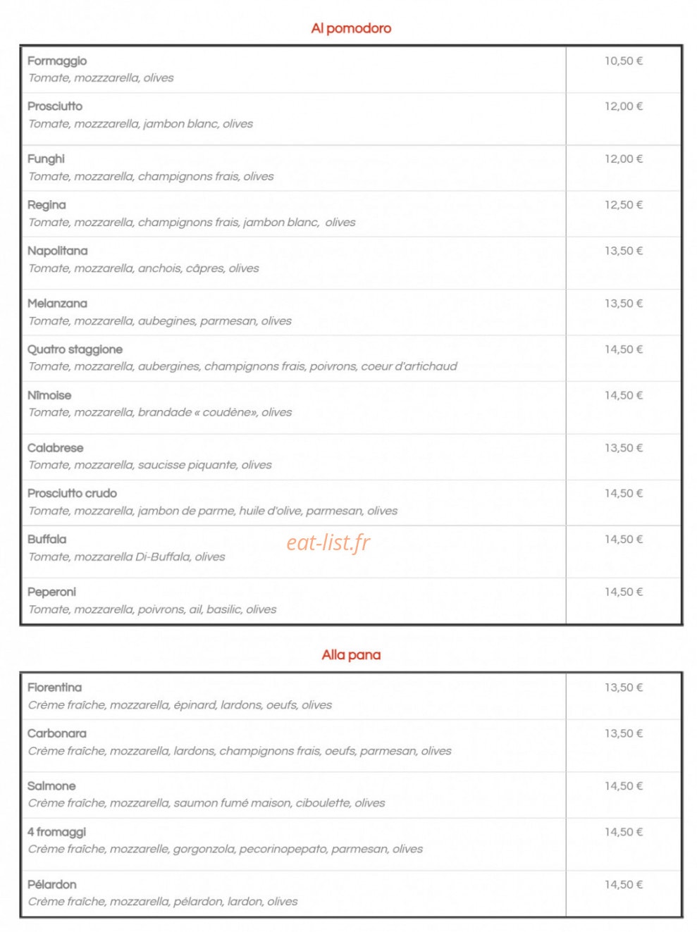 Chez Christophe — carte page 2
