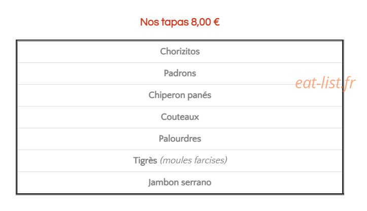 Chez Christophe — carte page 1