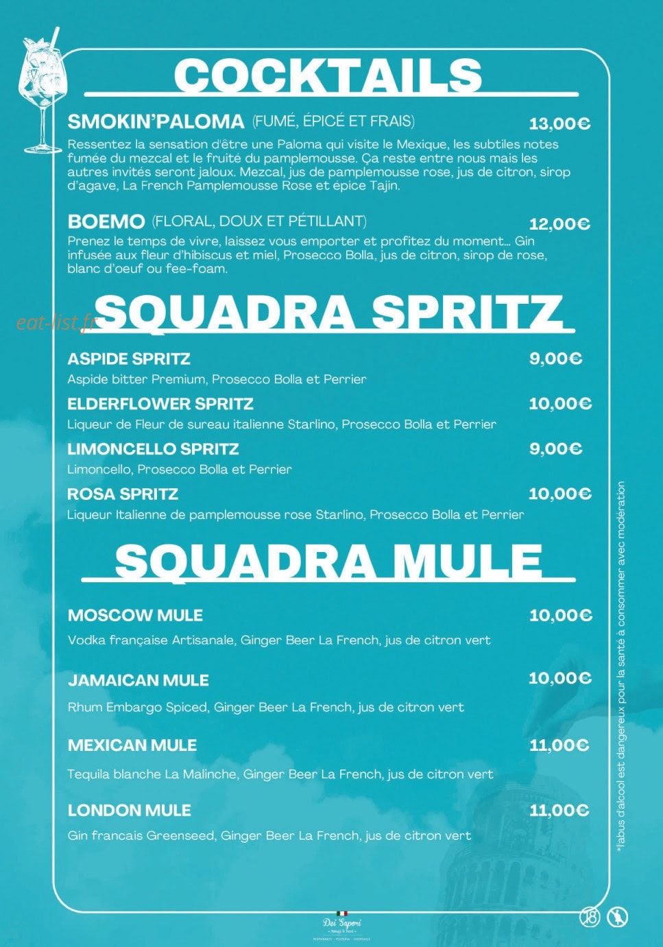 Dei Sapori — carte page 8