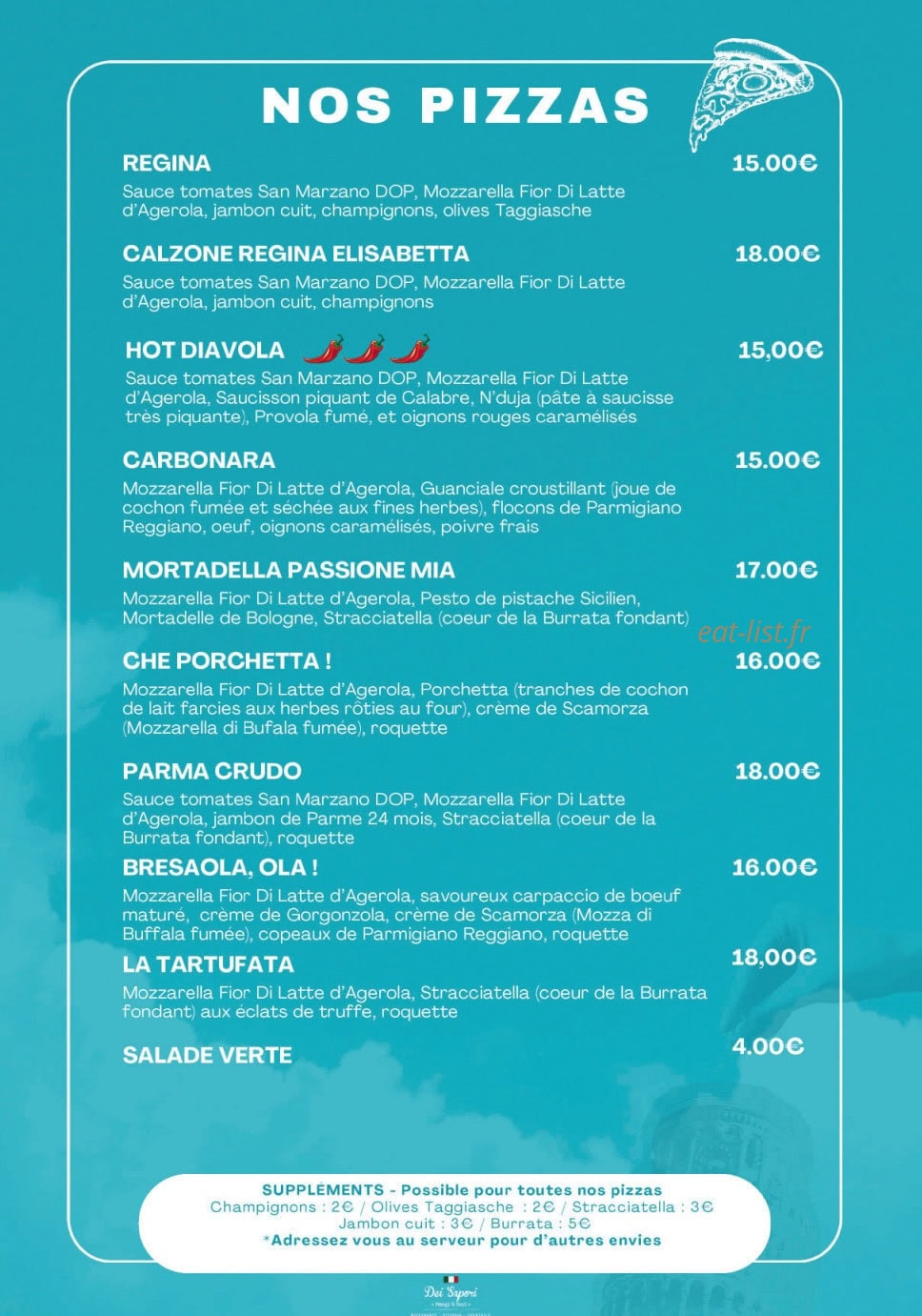 Dei Sapori — carte page 2
