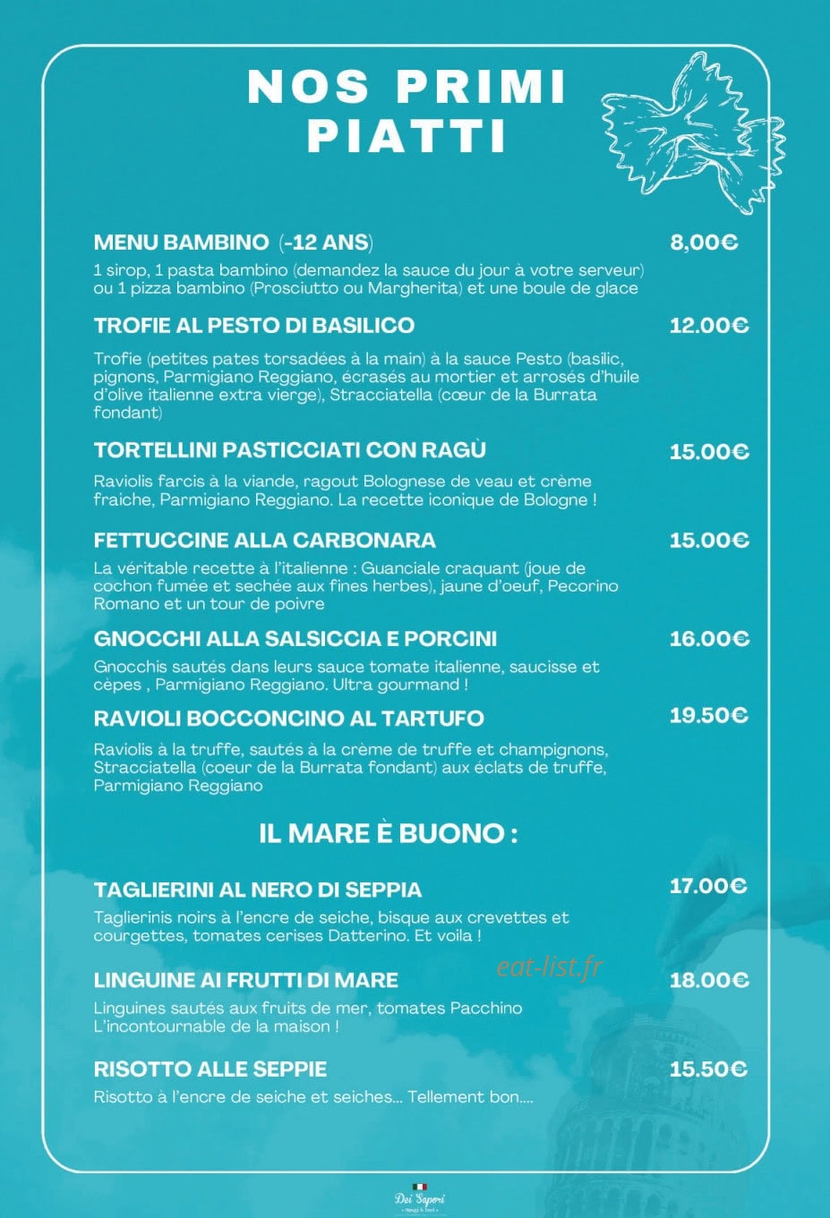 Dei Sapori — carte page 3