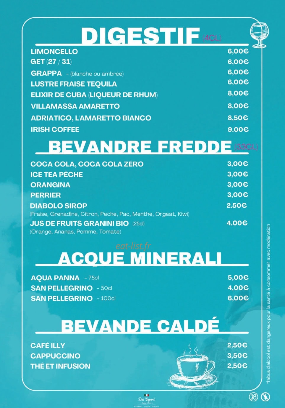 Dei Sapori — carte page 13