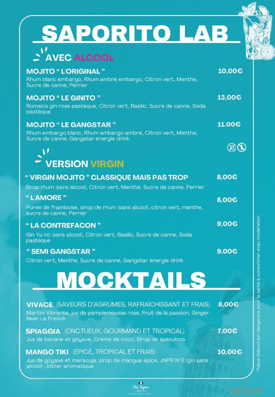 Dei Sapori — carte page 9