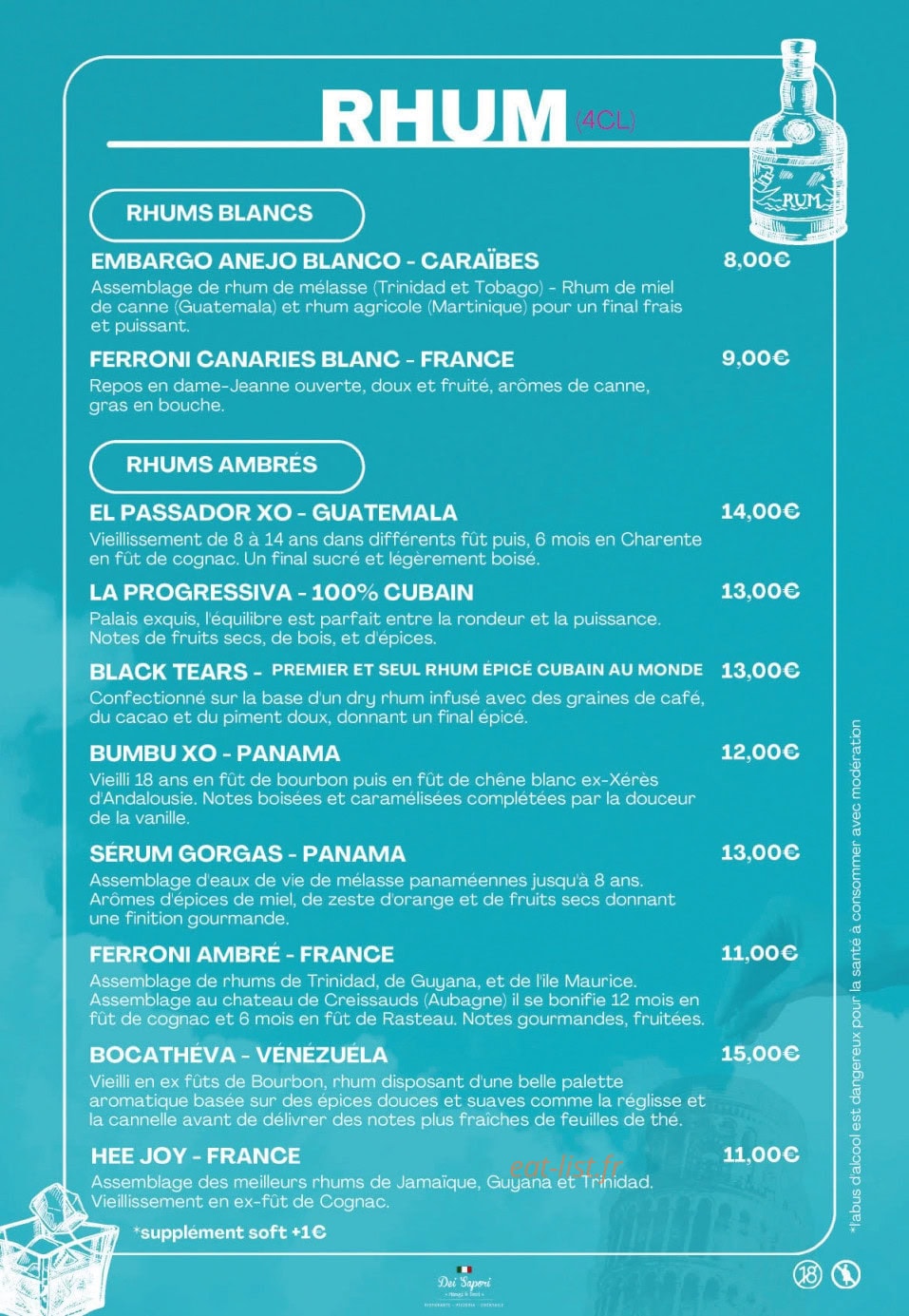 Dei Sapori — carte page 11