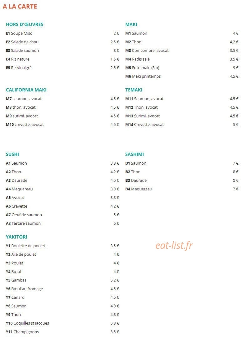 Delices Asiatiques — carte page 3
